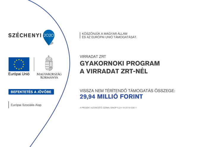 Gyakornoki program a Virradat Zrt-nél